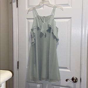 Light blue-teal dress